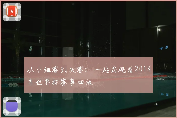 从小组赛到决赛：一站式观看2018年世界杯赛事回放